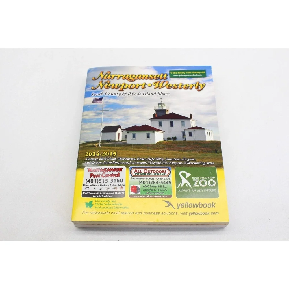 2014 Yellowbook Phone Book Telephone Directory Narragansett Newport Westerly RI